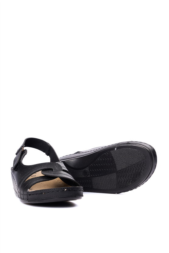 Neon 1817 Siyah Kadın Sandalet