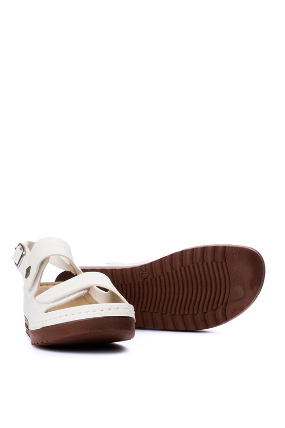 Neon 3014 Beyaz Kadın Sandalet