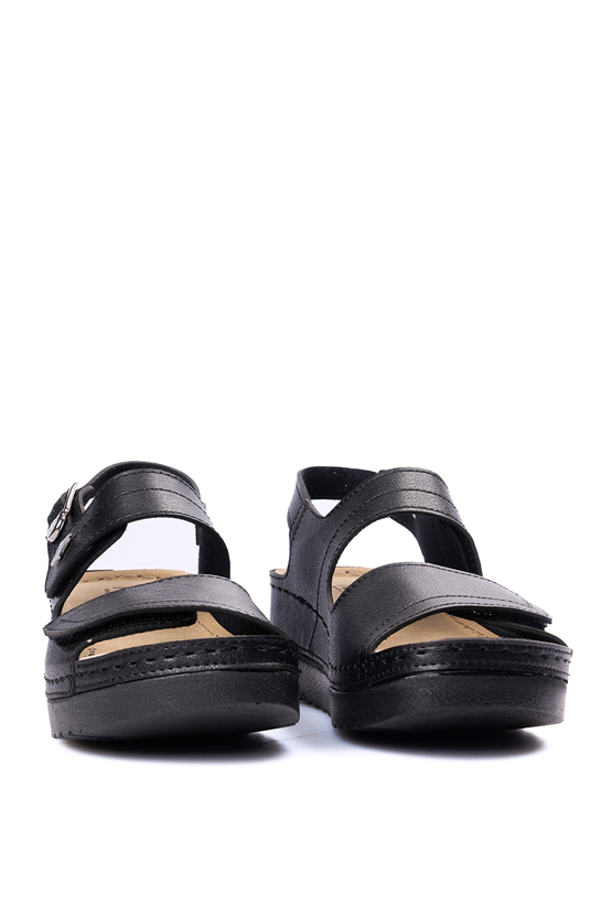 Neon 3014 Siyah Kadın Sandalet