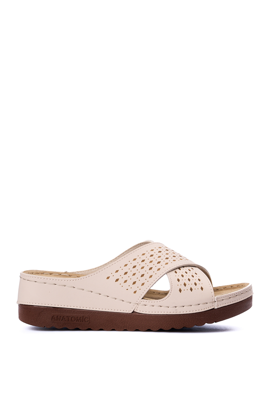 Neon 3025 Bej Kadın Terlik