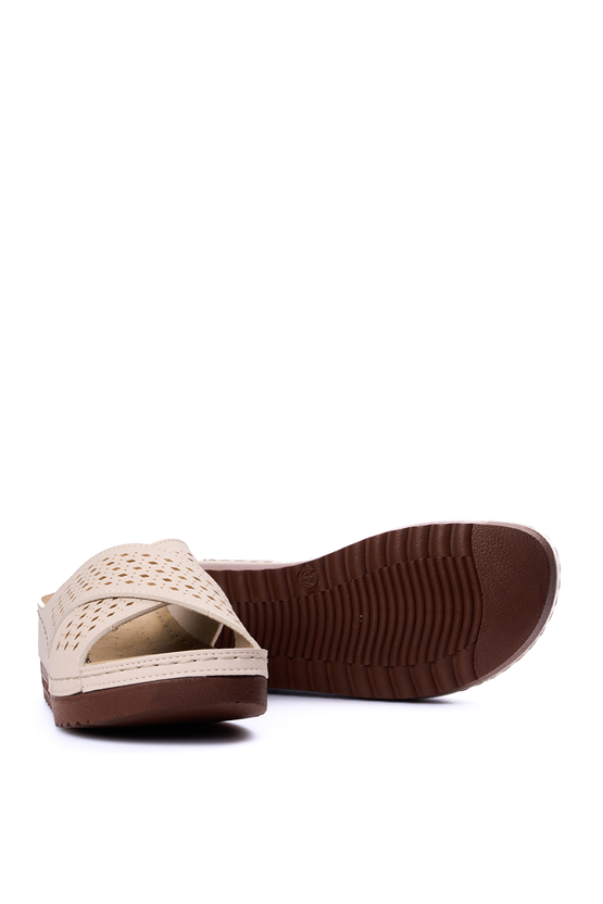 Neon 3025 Bej Kadın Terlik