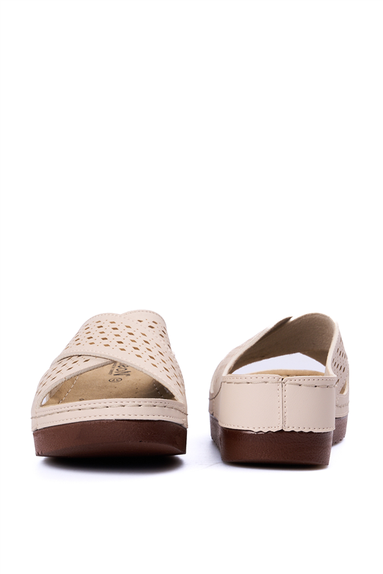 Neon 3025 Bej Kadın Terlik