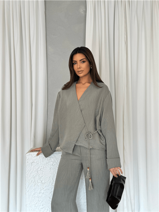 Nesil Y26 Eu2118 Haki Kadın Eteklı İkili Takım S-Xl