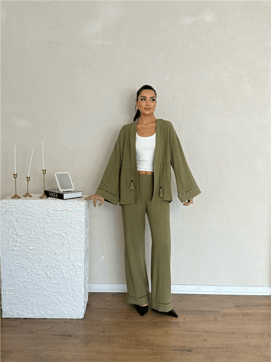 Nesil Y26 Eu2122 Haki Kadın Pantalonlu İkili Takım S-Xl