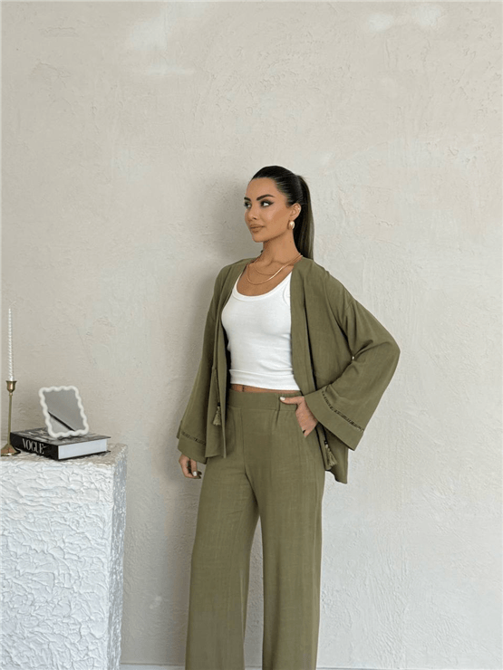 Nesil Y26 Eu2122 Haki Kadın Pantalonlu İkili Takım S-Xl