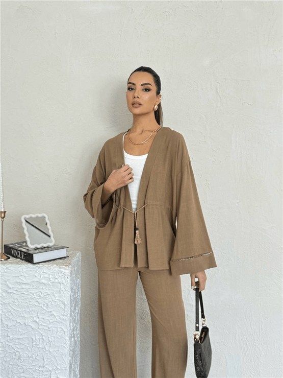 Nesil Y26 Eu2122 Kahve Kadın Pantalonlu İkili Takım S-Xl