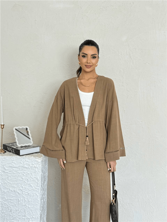 Nesil Y26 Eu2122 Kahve Kadın Pantalonlu İkili Takım S-Xl