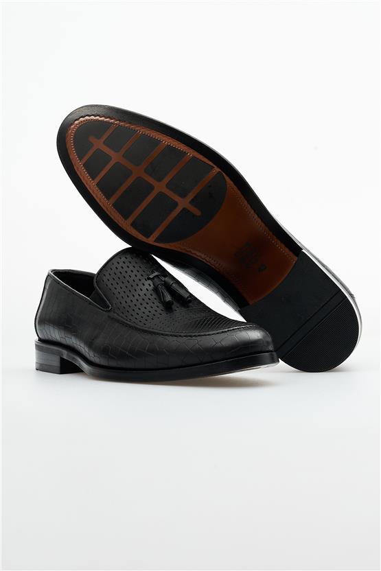 Nevzat Zöhre 100 Siyah Erkek Neolit Klasik Ayakkabı