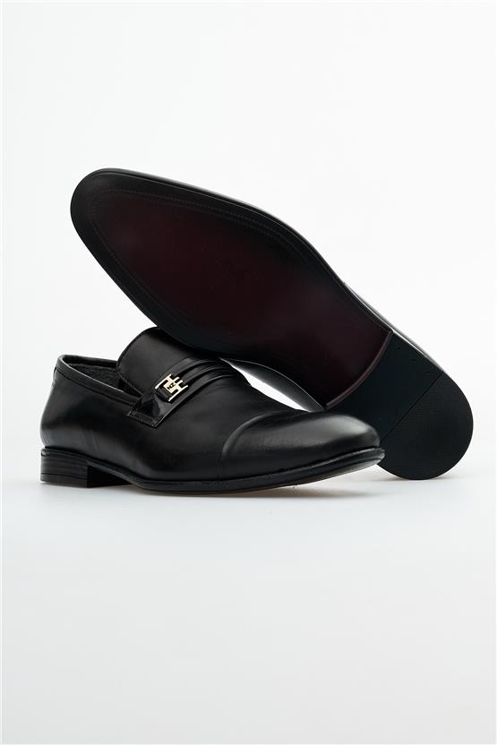 Nevzat Zöhre 1048 Siyah Erkek Deri Pvc Klasik Ayakkabı