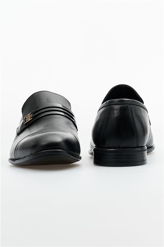 Nevzat Zöhre 1048 Siyah Erkek Deri Pvc Klasik Ayakkabı