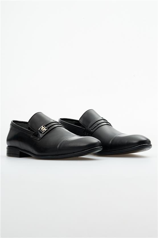 Nevzat Zöhre 1048 Siyah Erkek Deri Pvc Klasik Ayakkabı