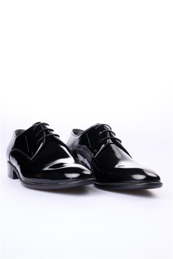 Nevzat Zöhre 1566 Siyah Açma Erkek Deri Pvc Klasik Ayakkabı