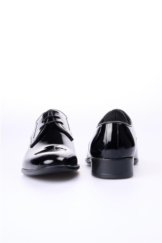 Nevzat Zöhre 1566 Siyah Açma Erkek Deri Pvc Klasik Ayakkabı