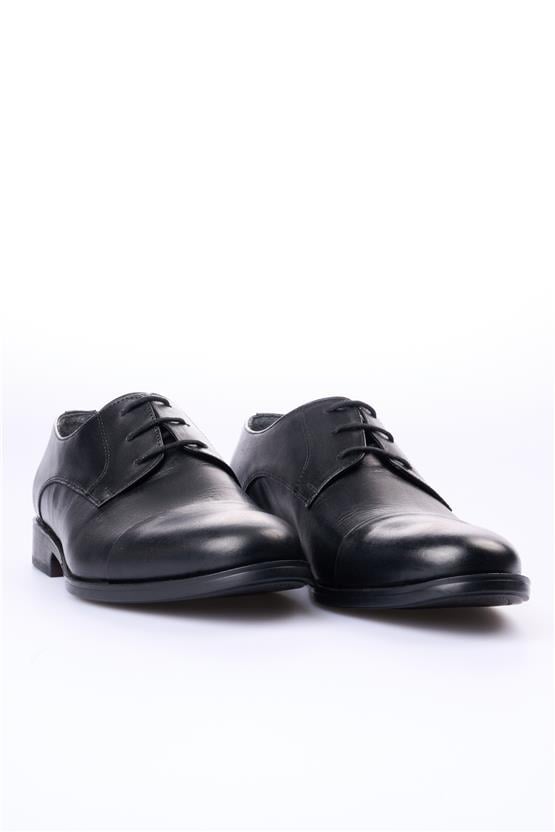 Nevzat Zöhre 1825 Siyah Erkek Deri Pvc Klasik Ayakkabı