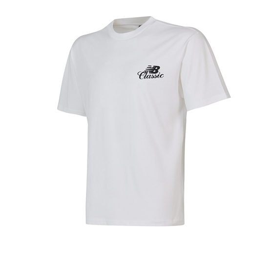 New Balance Mnt1643-Wt Beyaz Erkek T-Shırt
