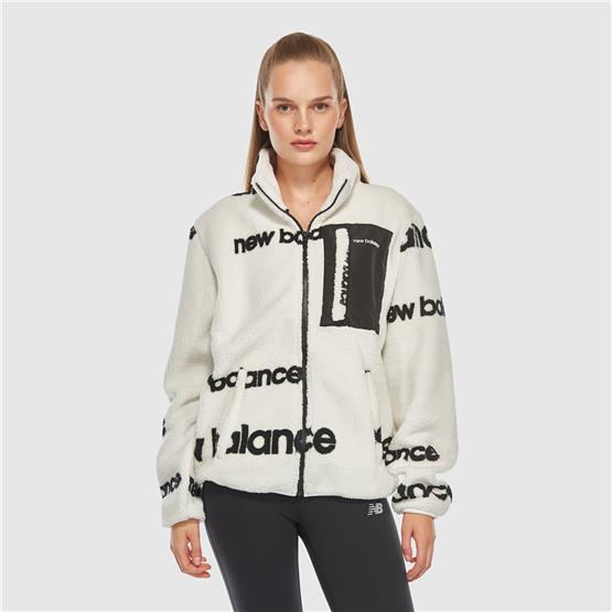 New Balance UNC3358-WT Beyaz Unisex Sweatshırt
