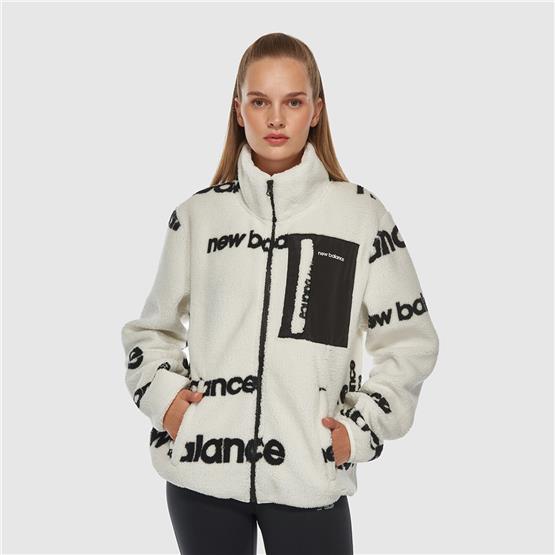 New Balance UNC3358-WT Beyaz Unisex Sweatshırt