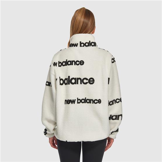 New Balance UNC3358-WT Beyaz Unisex Sweatshırt