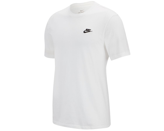 Nıke Ar4997 Sportswear Club T-Shırt 101 Whıte/Black Erkek T-Shırt