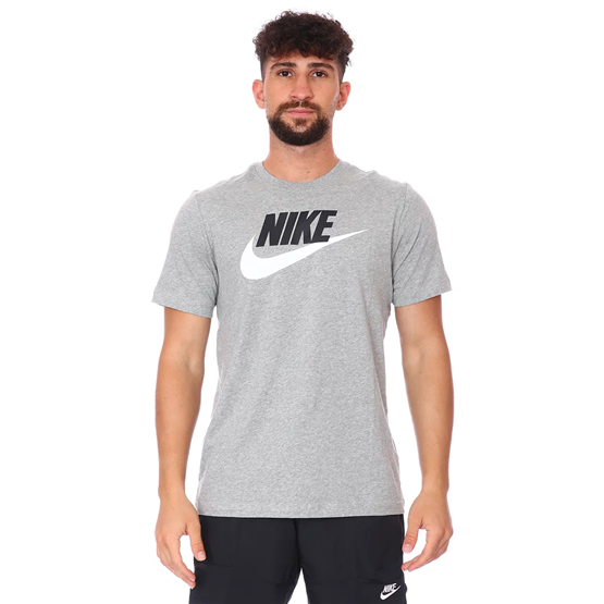 Nıke Ar5004 Sportswear T-Shırt 063 Dk Grey Heather/Black/Whıte Erkek T-Shırt