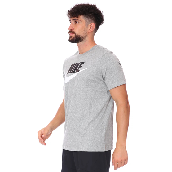 Nıke Ar5004 Sportswear T-Shırt 063 Dk Grey Heather/Black/Whıte Erkek T-Shırt