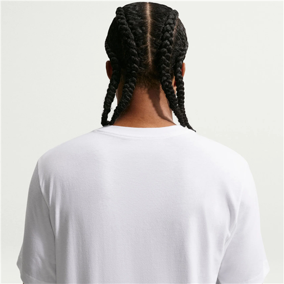 Nıke Dc5094 Sportswear Swoosh T-Shırt 100 Whıte/Black Erkek T-Shırt