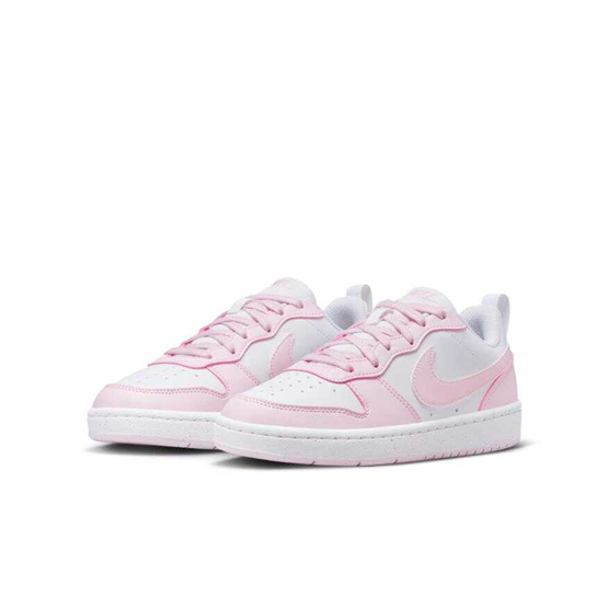 Nıke Dv5456 Court Borough Low Recraft Gs 105 Whıte/Pınk Foam Garson Spor Ayakkabı