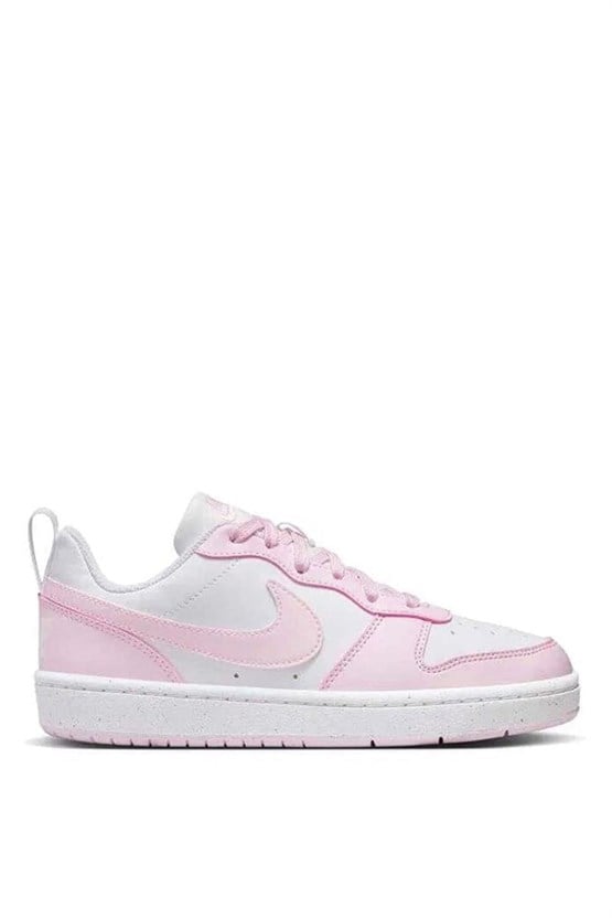 Nıke Dv5456 Court Borough Low Recraft Gs 105 Whıte/Pınk Foam Garson Spor Ayakkabı