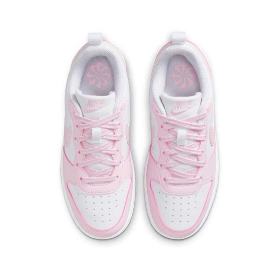 Nıke Dv5456 Court Borough Low Recraft Gs 105 Whıte/Pınk Foam Garson Spor Ayakkabı
