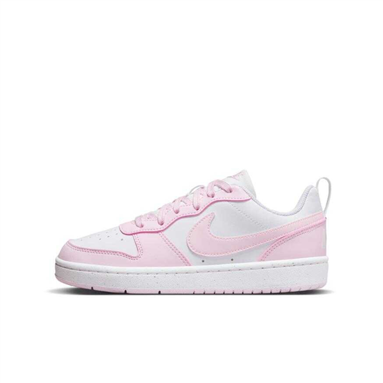 Nıke Dv5456 Court Borough Low Recraft Gs 105 Whıte/Pınk Foam Garson Spor Ayakkabı
