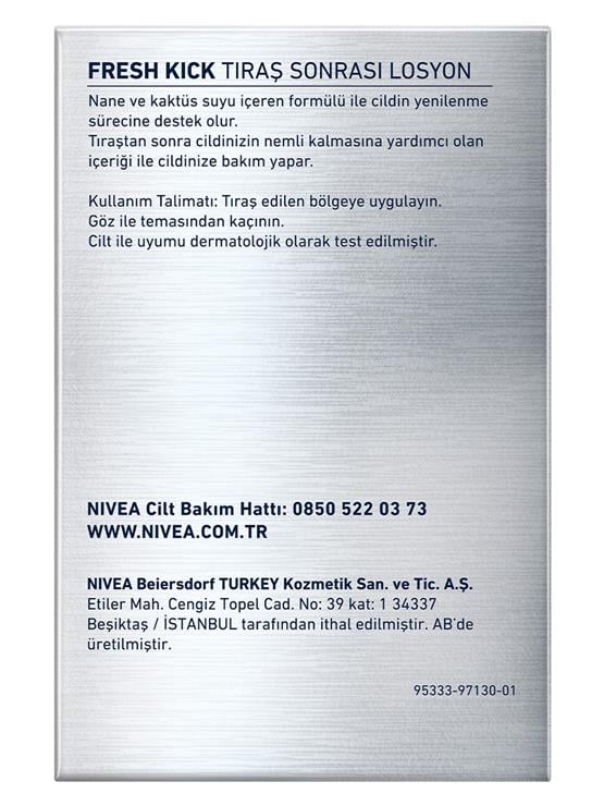 NIVEA 100ML AFTER SHAVE FRESH KICK