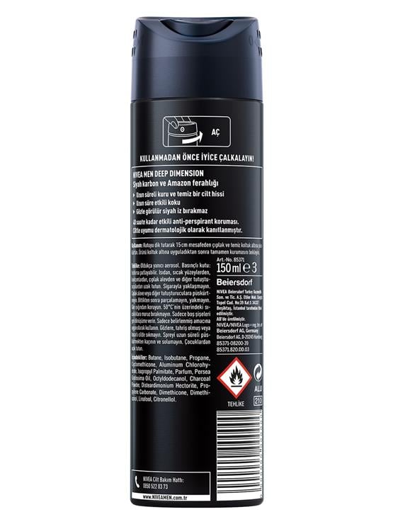 NIVEA 150ML DEO DEEP AMZ ERKEK