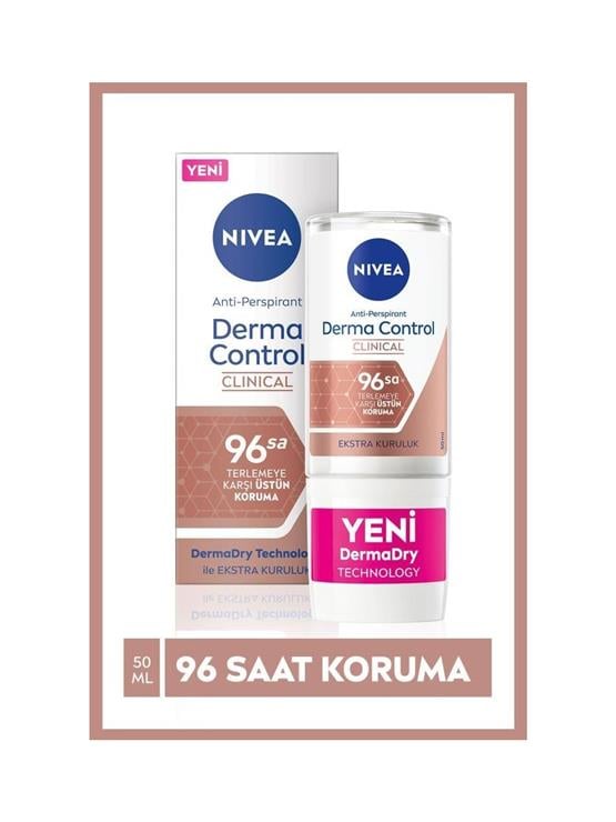 NIVEA 50ML ROLL-ON WMN DERMA CONTROL CILINICAL