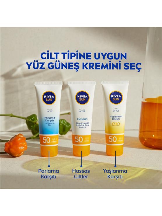 NIVEA SUN 50 ML YUZ KREMI ANTIAGE SPF 50