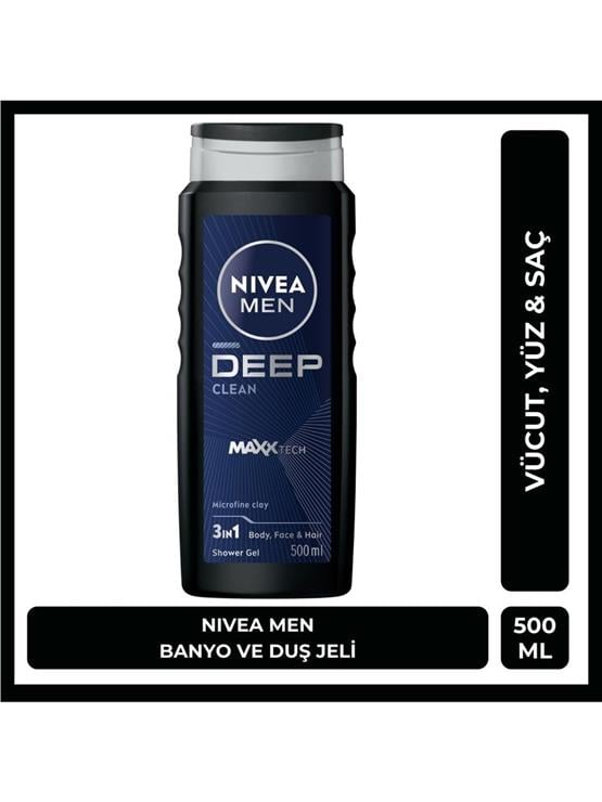NIVEA.500ML D.JELI MEN  DEEP DIMENSION CLEAN