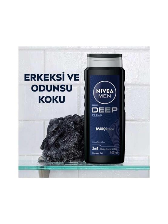 NIVEA.500ML D.JELI MEN  DEEP DIMENSION CLEAN