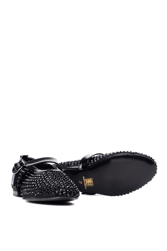 Oflaz 1135Y B517 Sıyah Fıle Bayan Babet Ayakkabı