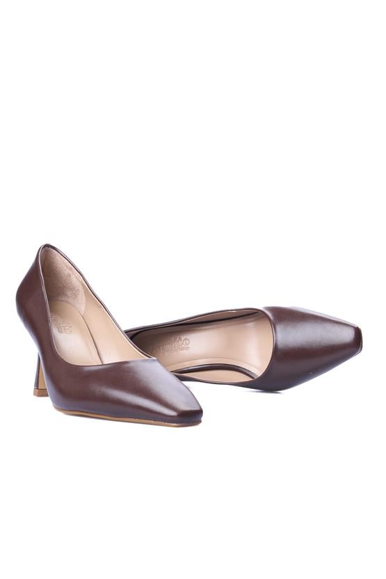 Oflaz 1136K 2450 Kahve Cilt Kadın Klasik Ayakkabı