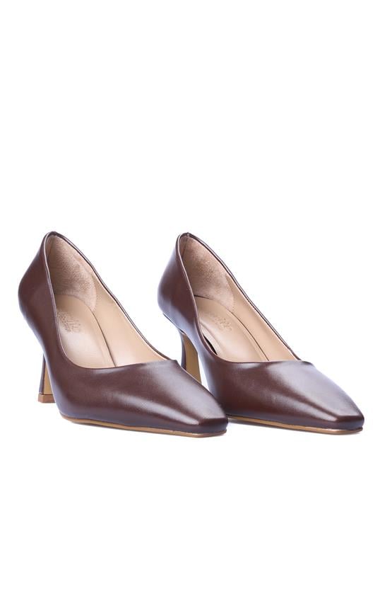 Oflaz 1136K 2450 Kahve Cilt Kadın Klasik Ayakkabı