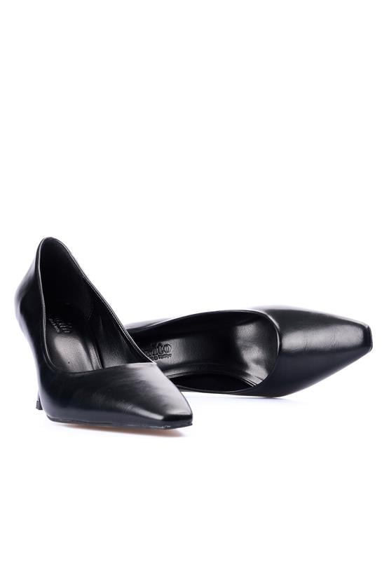 Oflaz 1136K 2450 Siyah Cilt Kadın Klasik Ayakkabı