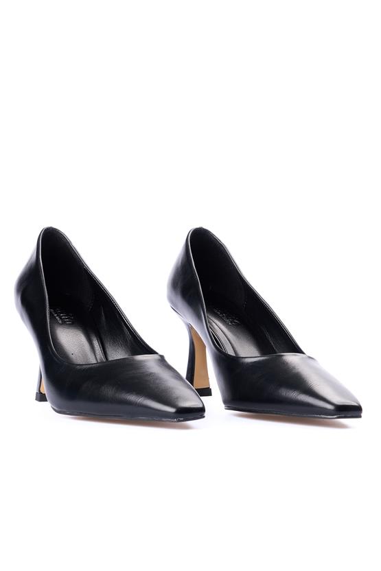 Oflaz 1136K 2450 Siyah Cilt Kadın Klasik Ayakkabı