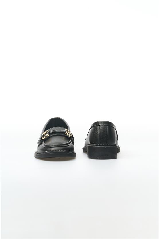 Oflaz 1152 201 Siyah Kadın Loafer Ayakkabı