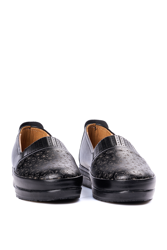 Oflaz 1194Y 359 Sıyah Cılt Bayan Comfort Ayakkabı