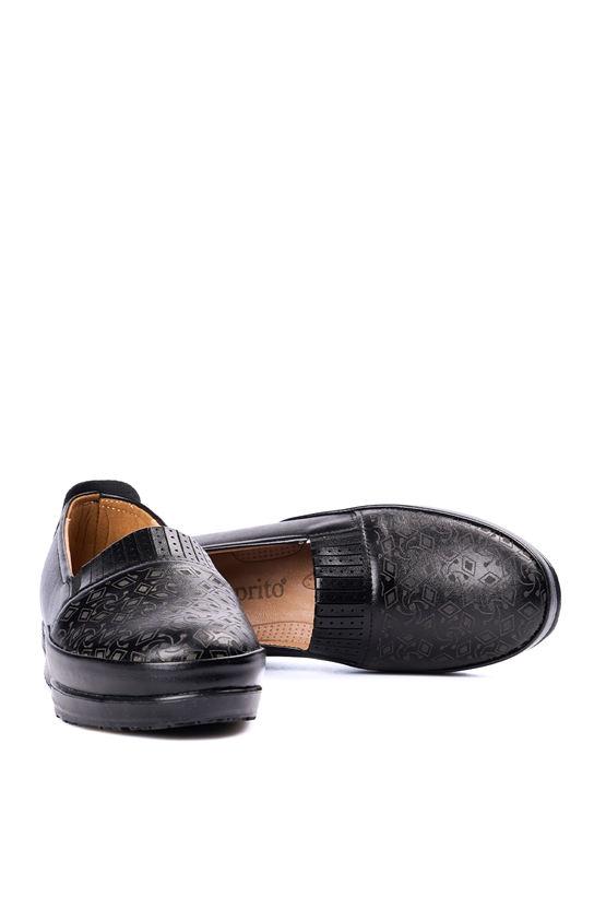 Oflaz 1194Y 359 Sıyah Cılt Bayan Comfort Ayakkabı