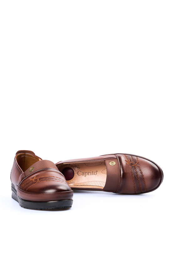 Oflaz 1194Y 371 Taba Cılt Bayan Comfort Ayakkabı