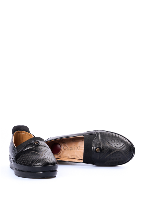 Oflaz 1194Y 379 Sıyah Cılt Bayan Comfort Ayakkabı