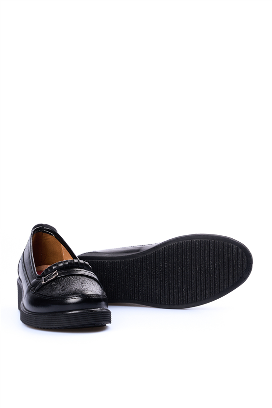 Oflaz 1194Y 602 Sıyah Cılt Bayan Comfort Ayakkabı