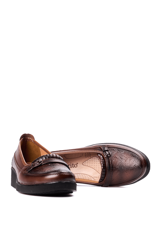 Oflaz 1194Y 602 Taba Cılt Bayan Comfort Ayakkabı