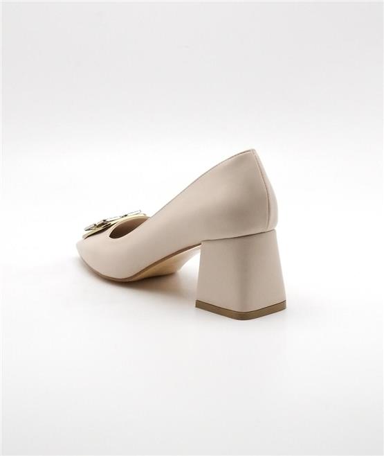 Oflaz 1219 572 Krem Kadın Klasik Ayakkabı