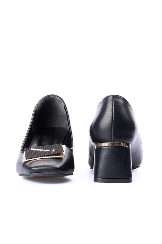 Oflaz 1219K 726 Siyah Cilt Kadın Klasik Ayakkabı